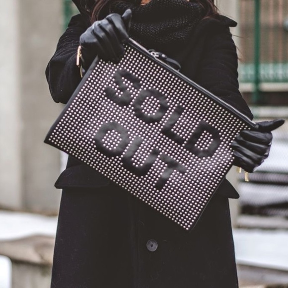 black studded bag zara